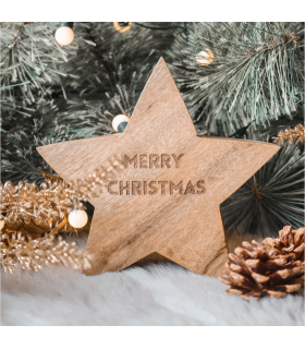 Christmas Engraved star