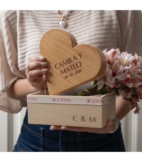 Flower heart box