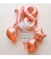 Pink Numbers Birthday Loons