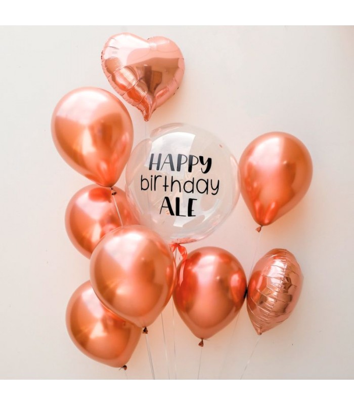 Rose Gold Birthday Loons