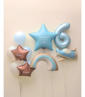 Rainbow birthday loons