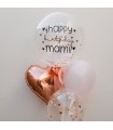 Rose gold confetti Birthday Loons