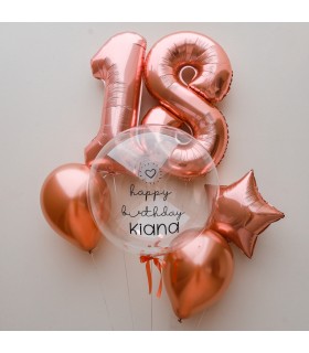 Pink Numbers Birthday Loons